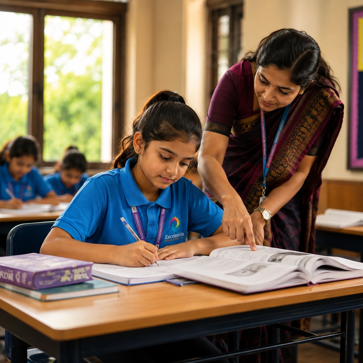 CBSE curriculum classroom learning at Excellencia Aanandini