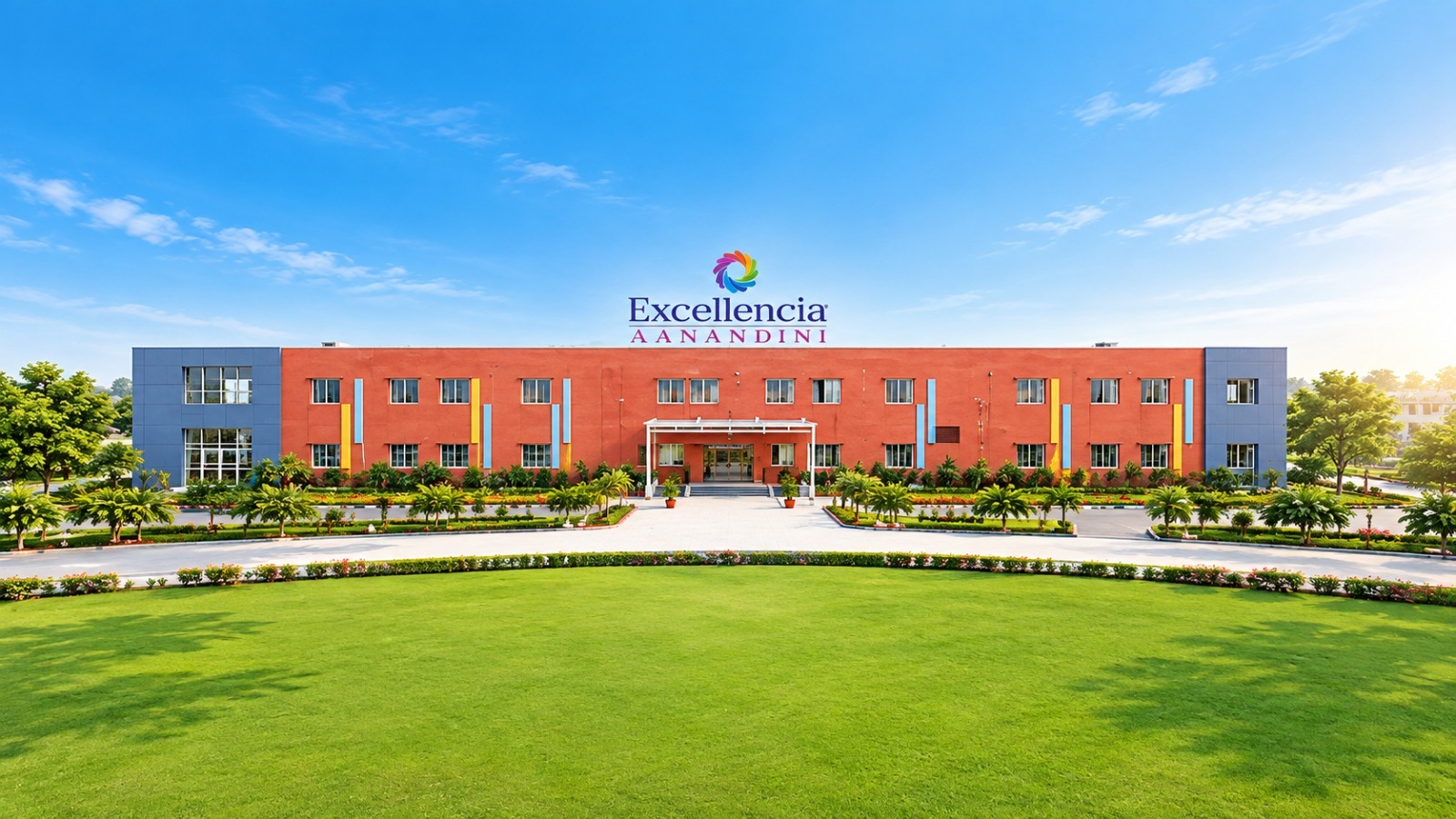 Excellencia Aanandini girls school campus building in Hayathnagar, Hyderabad