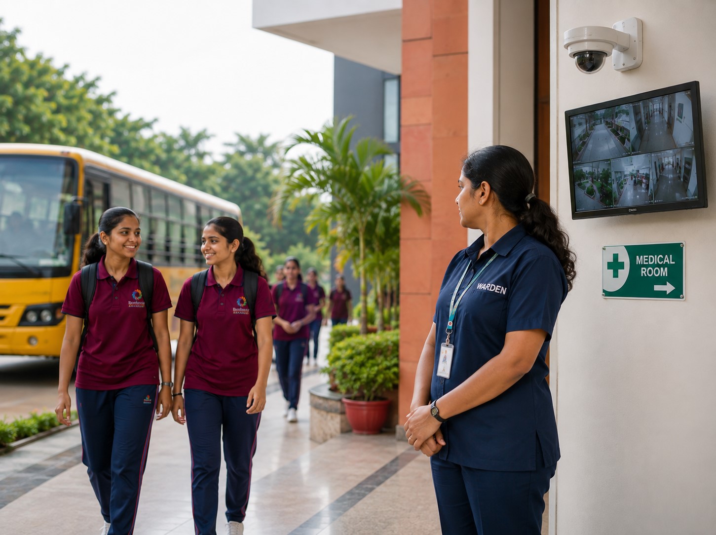 Safe girls' hostel
