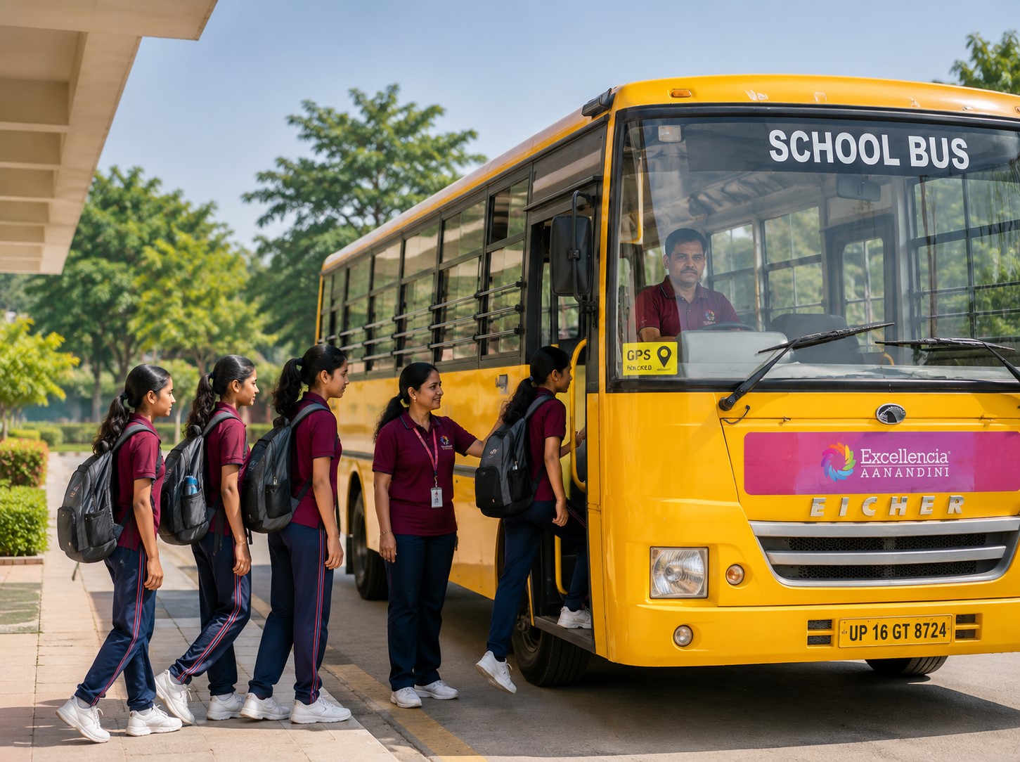 GPS-enabled school transport